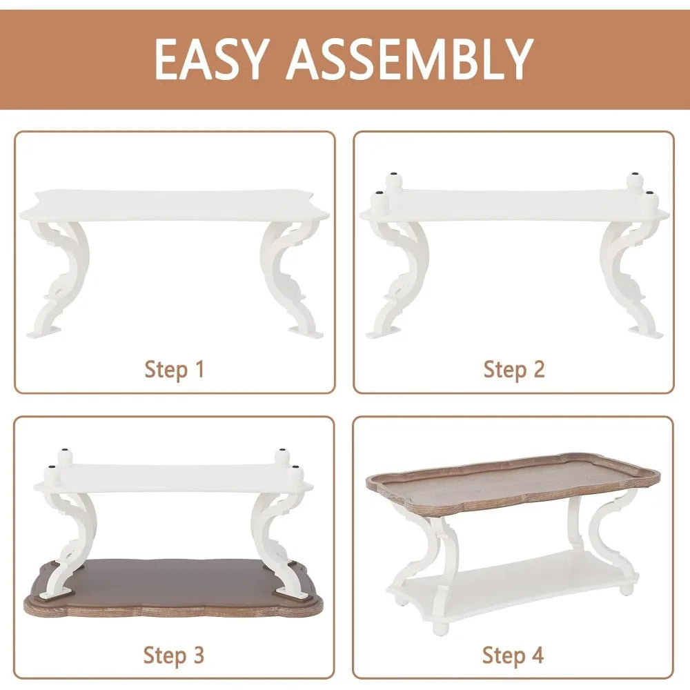 Farmhouse Coffee Table for Small Spaces