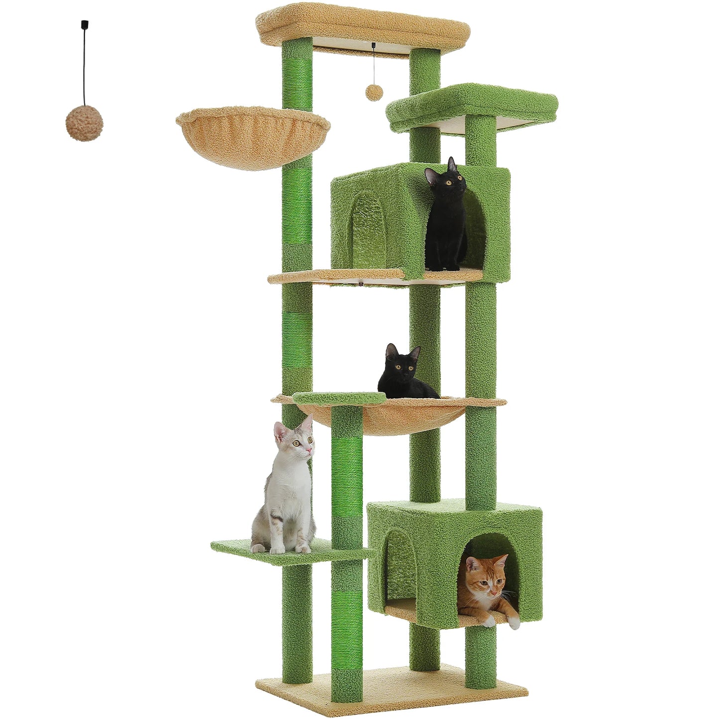 Tall Cat Tower for Indoor Cats Multi-Level