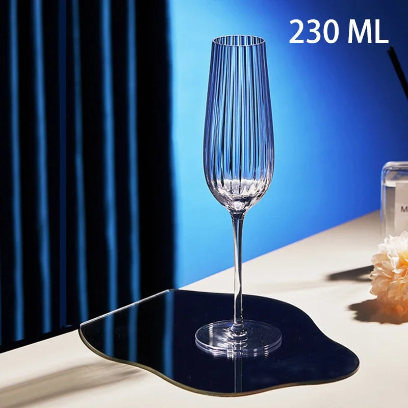 Hand-Blown Crystal Wine Glasses