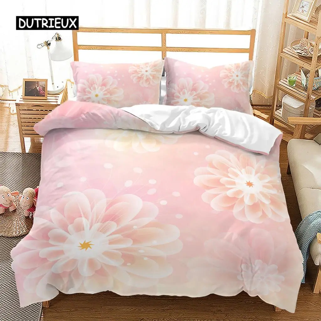 Spring Flowers Duvet Cover Bedding Set