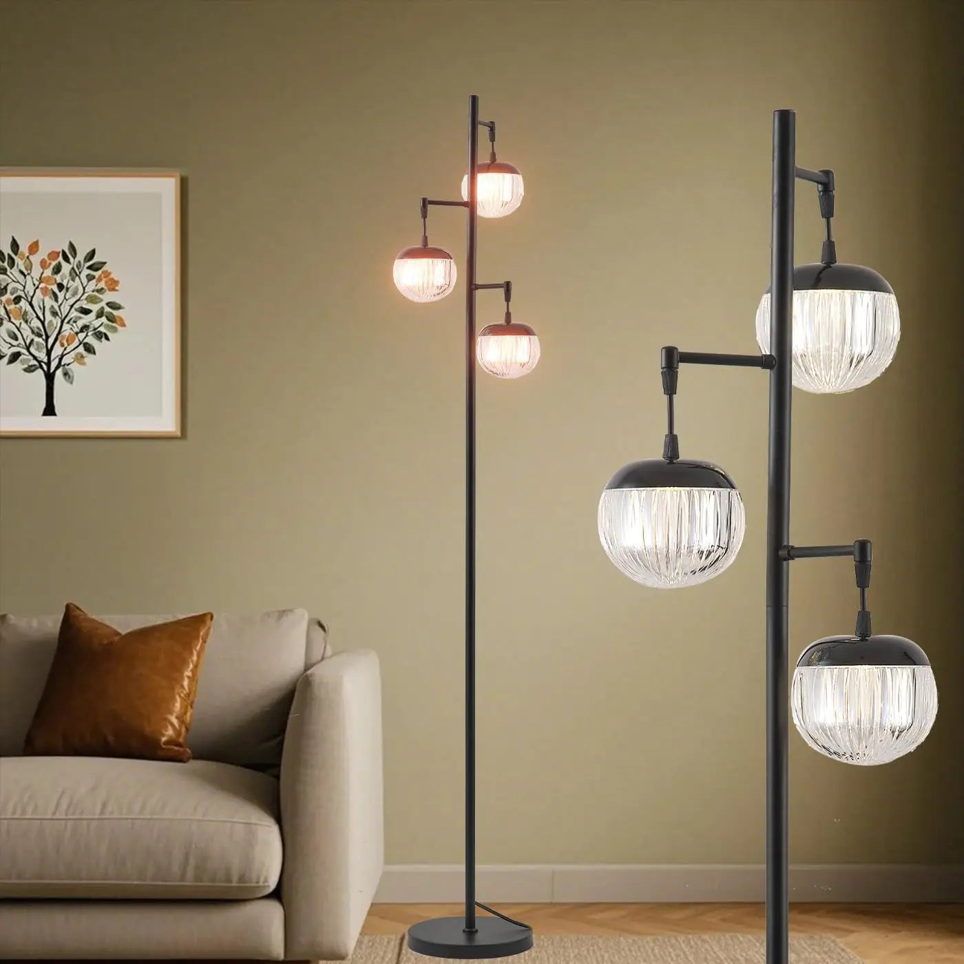 Modern Gold Floor Lamps for Living Room