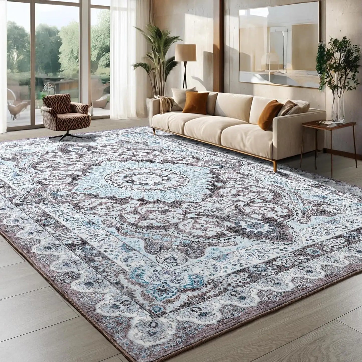 Vintage Floral Rugs Bedroom Living Room Home