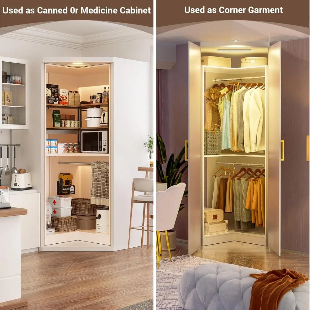 Corner Closet System, 32 Inches Wide