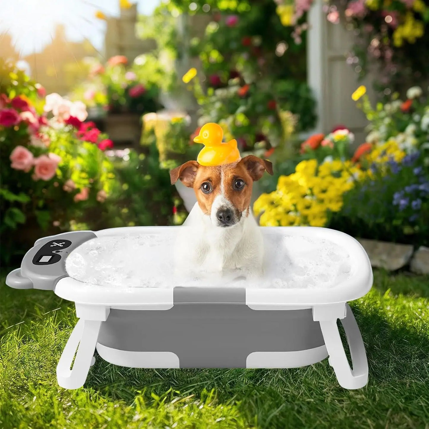 Baby Bathtub with Cushion Support for Shower