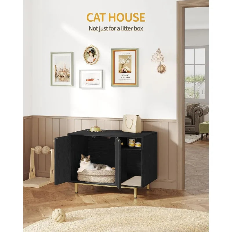 Hidden Litter Box Side End Table Furniture