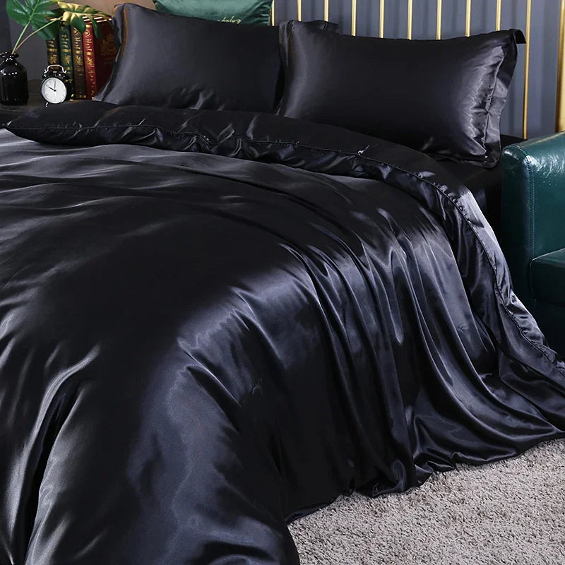 Luxury Satin Duvet , Sheet Set and Pillowcases