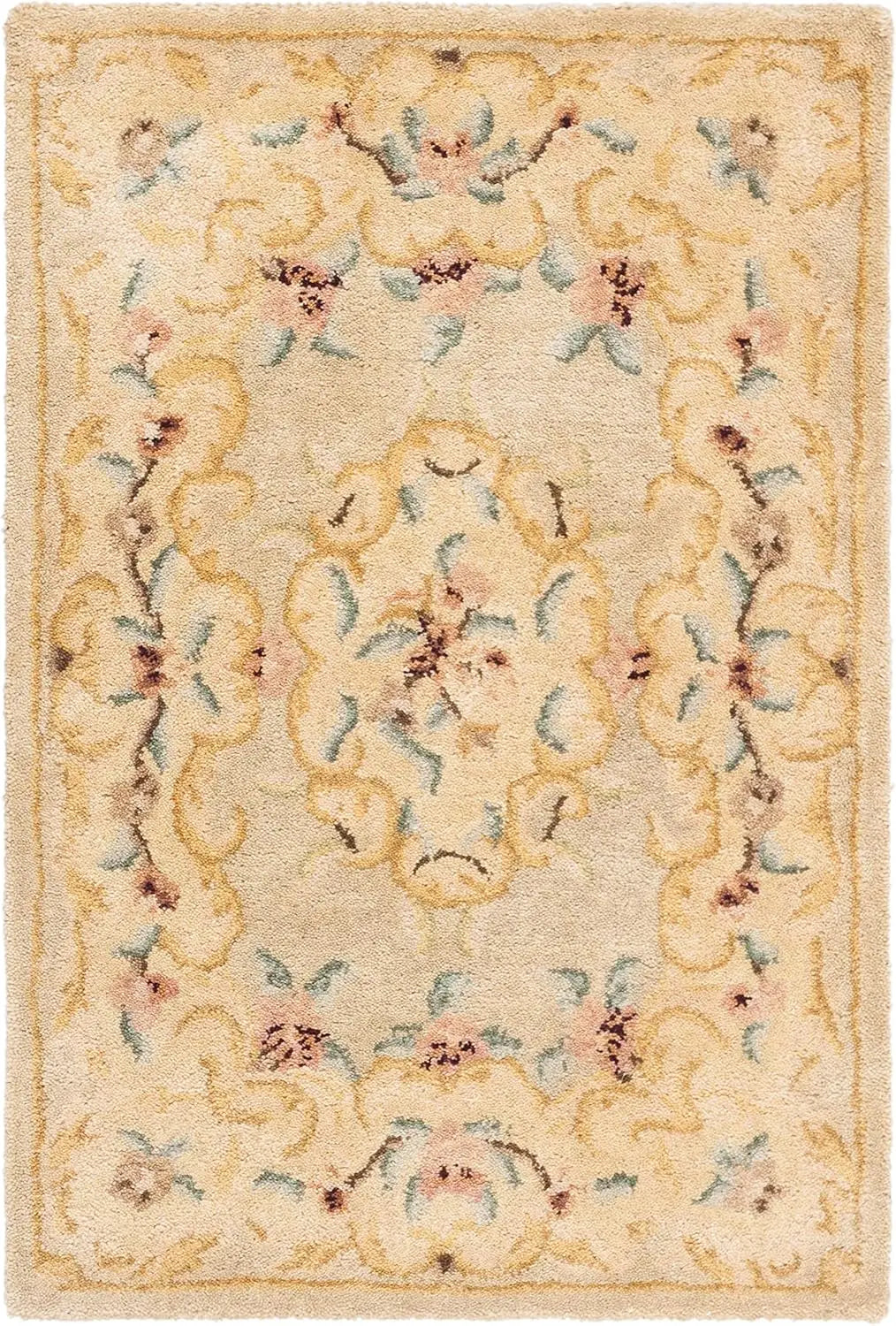 9'x12' Area Rug - Ivory & Light Blue