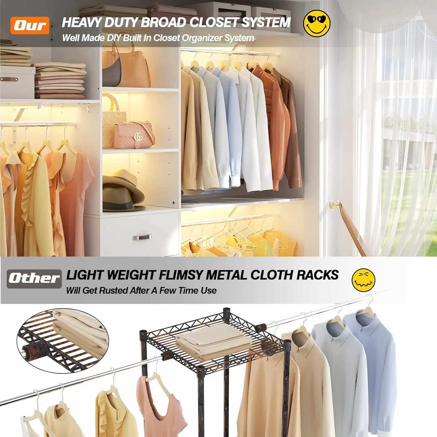 96'' Closet Organizer System