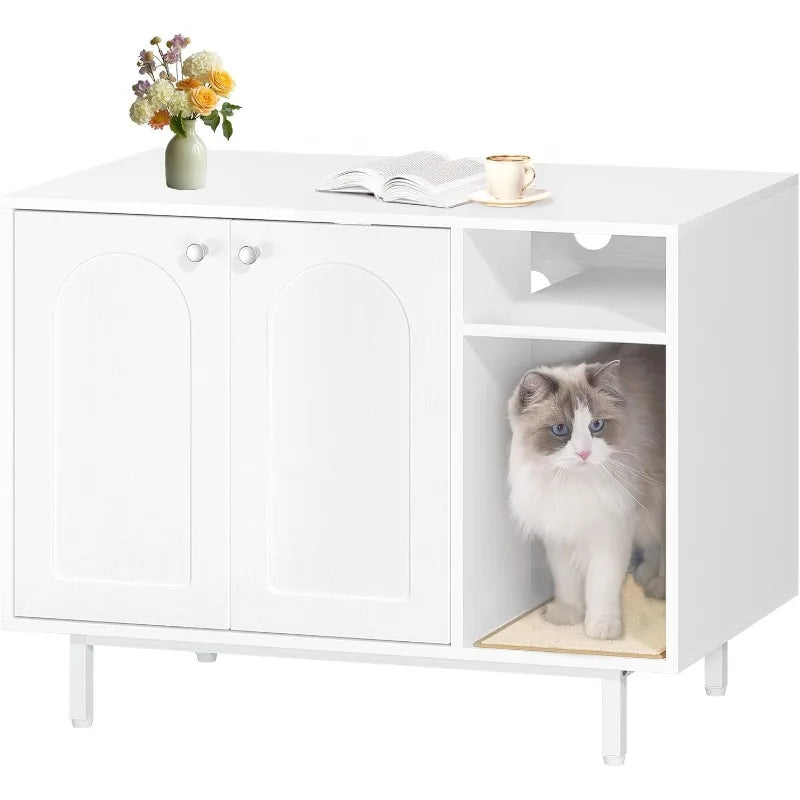 Hidden Litter Box Side End Table Furniture