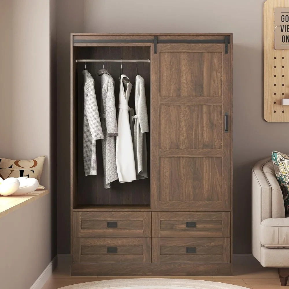 Bedroom Armoire Wardrobe Closet with Drawers