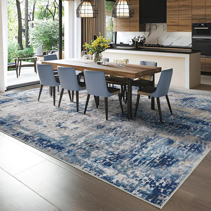 Soft Large Modern Abstract Area Rug