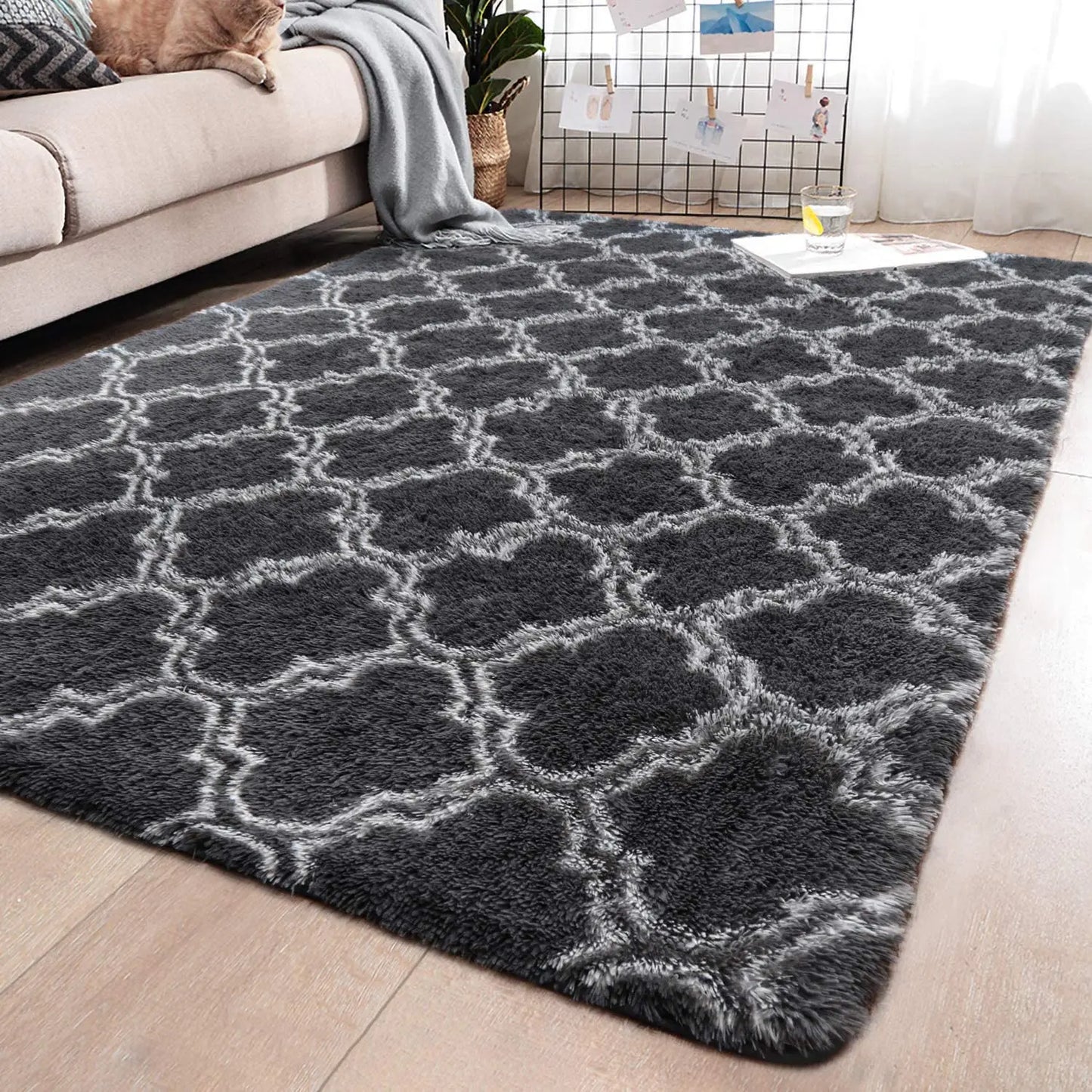 Large Plush Area Rugs