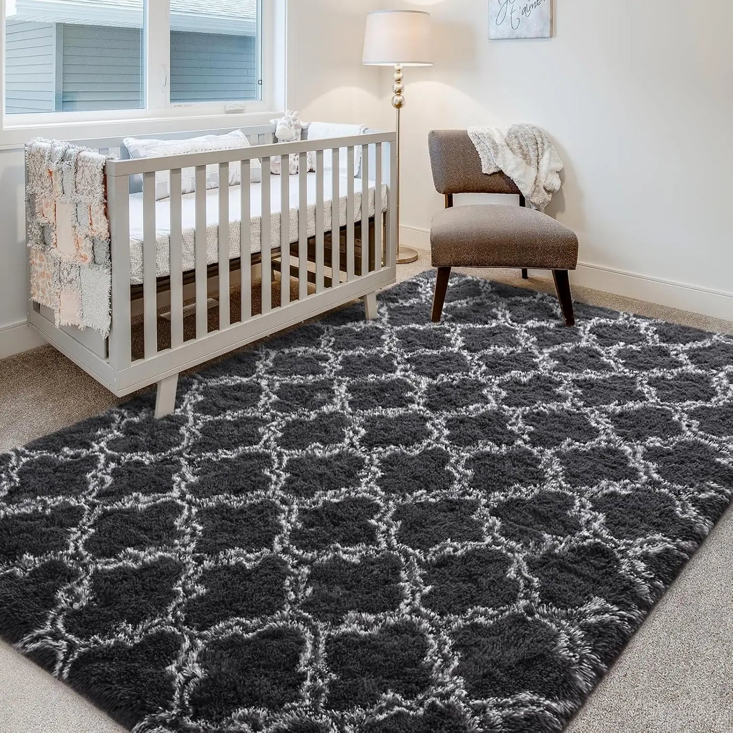 Large Plush Area Rugs