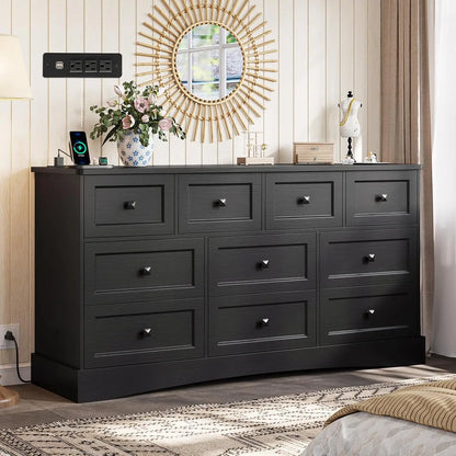 Dresser for Bedroom with Charging Station