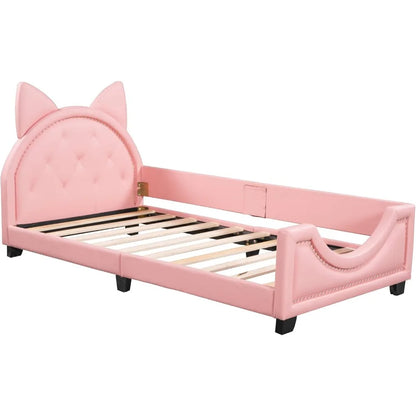 Twin Size  Bed Frame, with House-Shaped Headboard