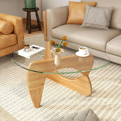 Mid-Century Modern with Tempered Glass Top