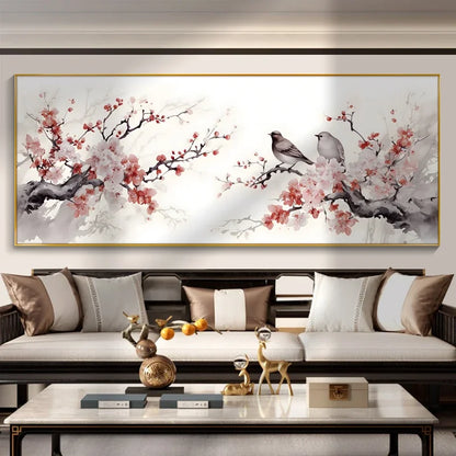 Flower and Bird Traditional Living Room Painting