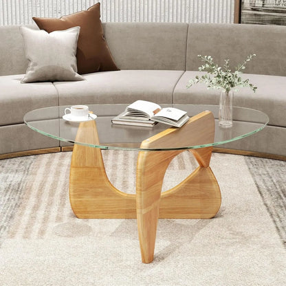 Mid-Century Modern with Tempered Glass Top