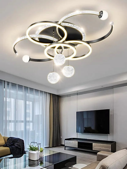 Modern Led Black Decorative Ceiling Chandelier