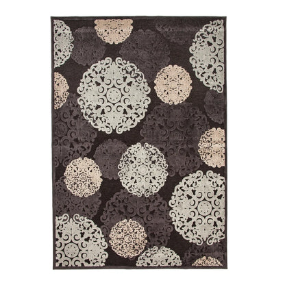 Charcoal/Ivory/Lt. Blue Area Rug