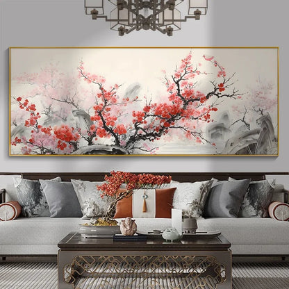 Flower and Bird Traditional Living Room Painting