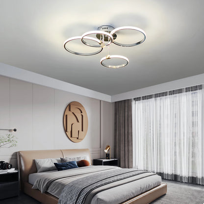 Modern Led Chandelier Gold/Chrome