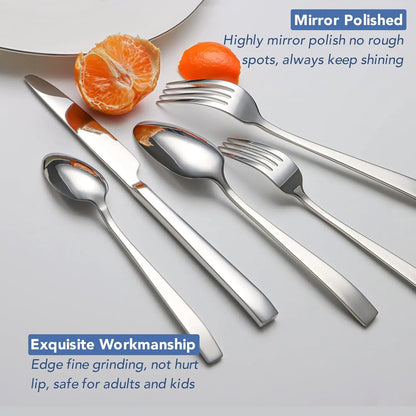 Premium Stainless Steel Heavy Duty Flatware Set