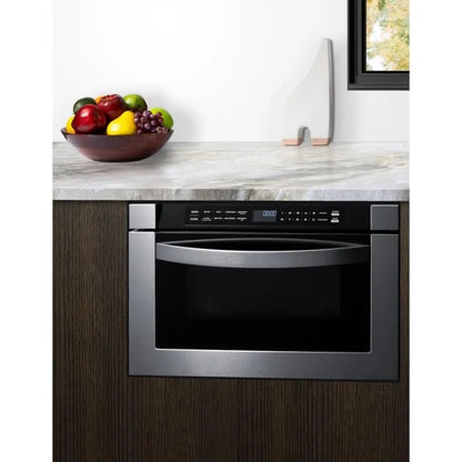 24" Wide Built-In Drawer Microwave for Installation in Wall