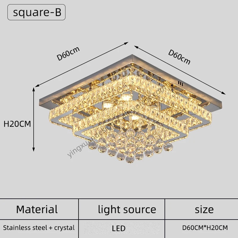 Modern Crystal Ceiling   Designer LED Chandelier