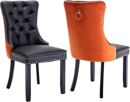 Velvet Upholstered Dining Room Chairs