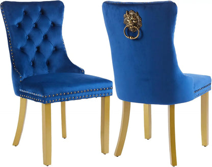 Velvet Upholstered Dining Room Chairs