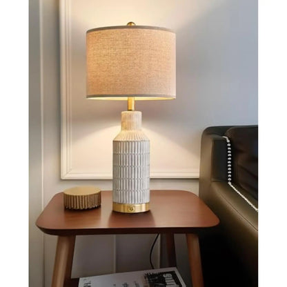 25in Modern Ceramic 3 Way Dimmable Touch Control Set of 2 Table Lamp