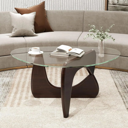 Mid-Century Modern with Tempered Glass Top