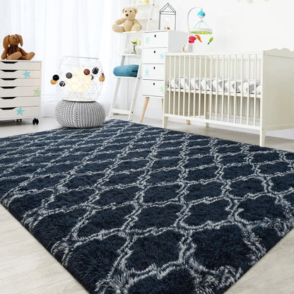 Large Plush Area Rugs