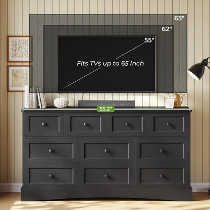 Dresser for Bedroom with Charging Station