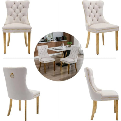 Velvet Upholstered Dining Room Chairs
