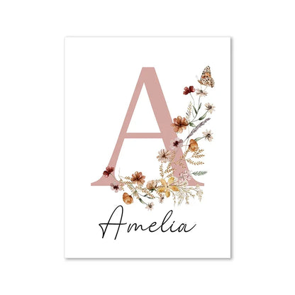 Customizable Baby Name Wall Art