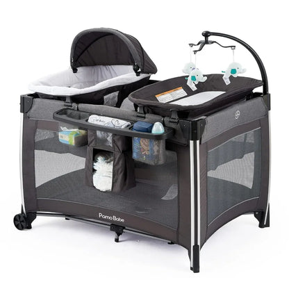 4 in 1 Portable Baby Crib Deluxe Nursery Center