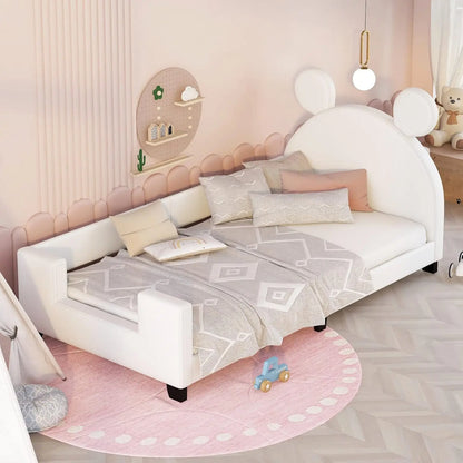 Twin Size  Bed Frame, with House-Shaped Headboard