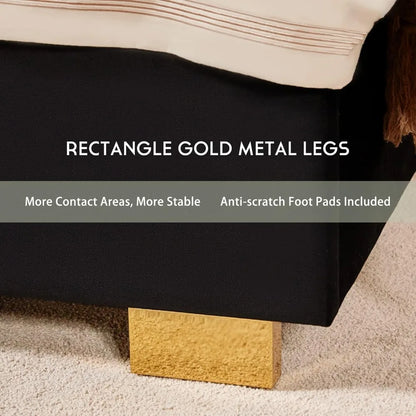 Modern Queen Size Platform  Bed and Headboard