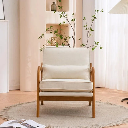 Upholstered  Solid Wood Armchairs
