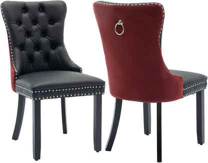 Velvet Upholstered Dining Room Chairs