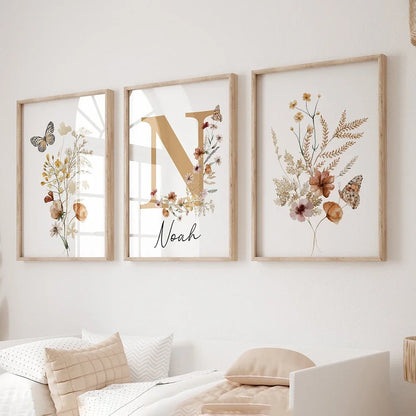 Customizable Baby Name Wall Art