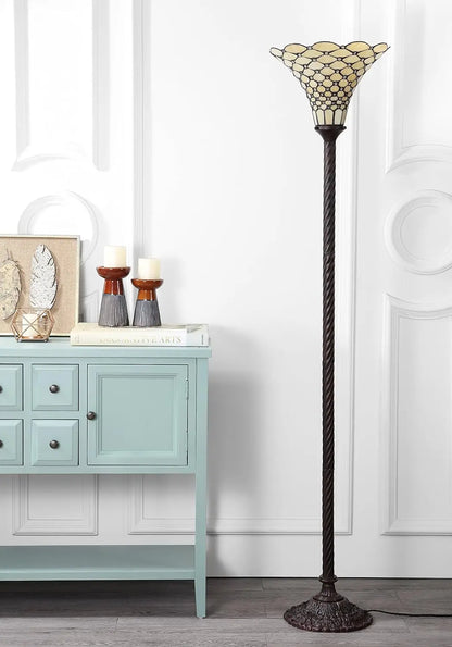 Tiffany Art Nouveau Style Floor Lamp