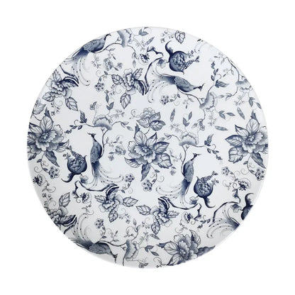 Bone Porcelain Dining Plate Coffee Tea Cup  Flower Bird Tableware