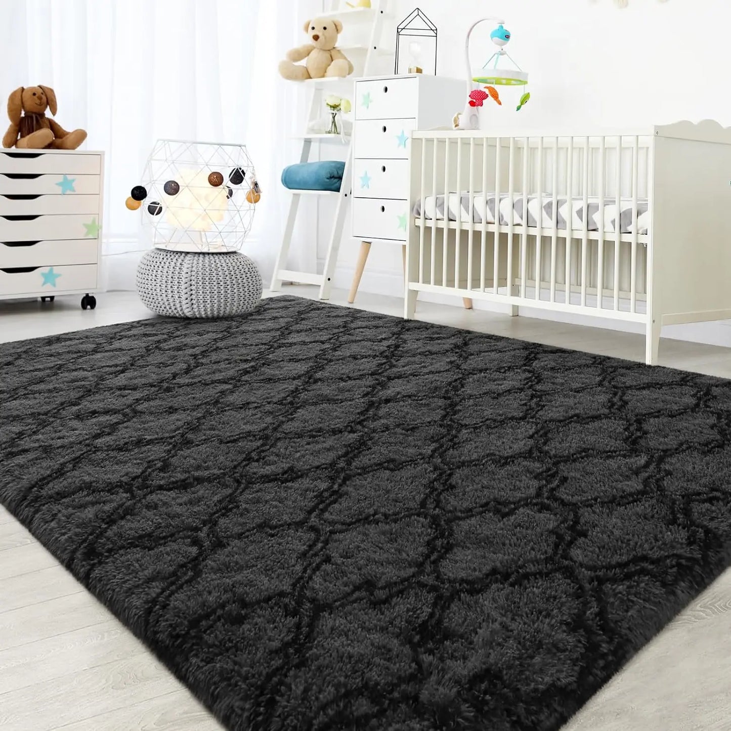 Large Plush Area Rugs