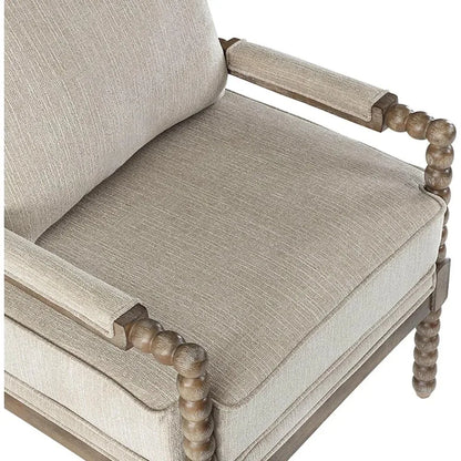 Reclining Accent Chair With Wood Frame