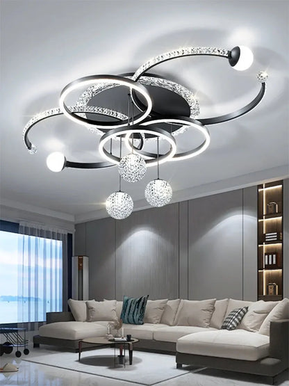 Modern Led Black Decorative Ceiling Chandelier