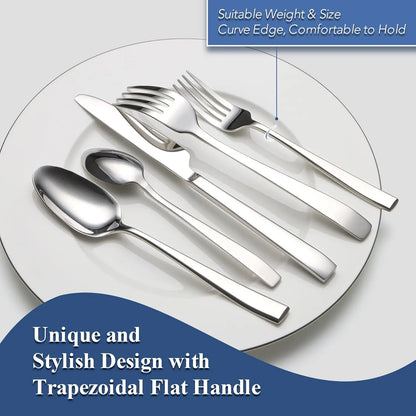 Premium Stainless Steel Heavy Duty Flatware Set