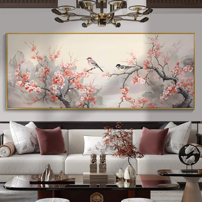 Flower and Bird Traditional Living Room Painting